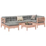 vidaXL 7-delige Loungeset met kussens massief douglas, Tuin en Terras, Tuinsets en Loungesets, Verzenden, Nieuw, Loungeset