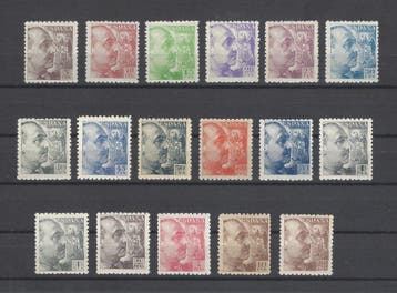 Spanje 1940/1945 - Franco helemaal goed gecentreerd. -, Postzegels en Munten, Gestempeld