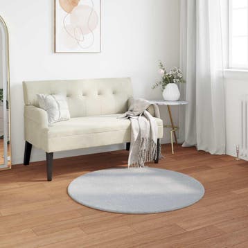 vidaXL Antislip vloerkleed van imitatie konijnenbont OLITE, Verzenden, Nieuw, Grijs