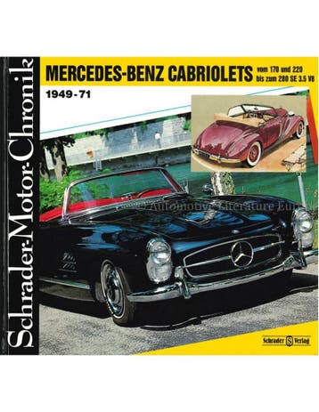 MERCEDES-BENZ CABRIOLETS VOM 170 UND 220 BIS ZUM 280 SE 3.5, Nieuw, Author