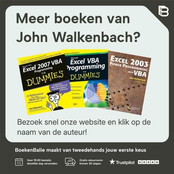 Excel VBA Programming For Dummies 4th Ed - John Walkenbach, Verzenden, Gelezen, John Walkenbach