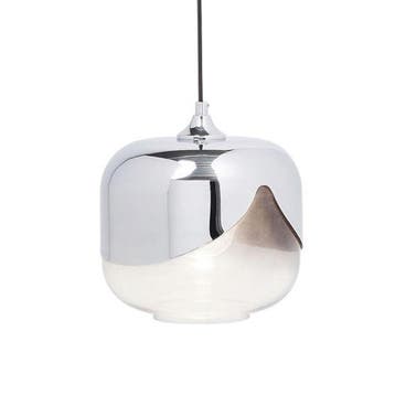 *WOONWINKEL* Kare Design Goblet Retro Design Hanglamp Chroom, Huis en Inrichting, Lampen | Hanglampen, Verzenden, Nieuw