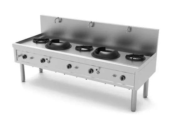 Unni-cooking Gas Wok Fornuis | 2 Wok Branders | 3 Soep Brand, Zakelijke goederen, Horeca | Keukenapparatuur, Nieuw in verpakking