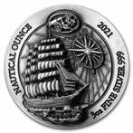 Ruanda Nautical 100 jaar Sedov 3 oz 2021 High Relief - Proof, Verzenden, Losse munt, Zilver