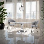 Eetkamerstoel Bedano, gestoffeerd, geweven stof, 150 kg - gr, Huis en Inrichting, Stoelen, Verzenden, Nieuw