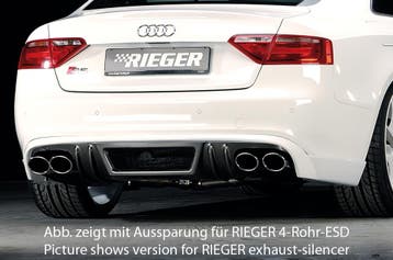 Rieger achteraanzetstuk | A5 S5 (B8/B81): 06.07-07.11 (tot F, Verzenden, Nieuw, Audi