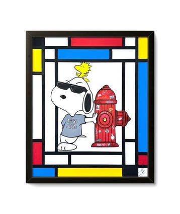 Alèze (1974) - Thug life (Mondrian and friends), Antiek en Kunst