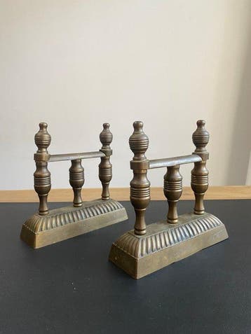 Openhaard accessoire (2) - Messing - Messing bases / voeten