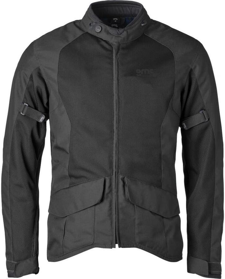 gms FiftySix.7 Lange Zwarte Textiele Motorjas, Motoren, Kleding | Motorkleding, Heren, Nieuw met kaartje, Jas | textiel, Verzenden