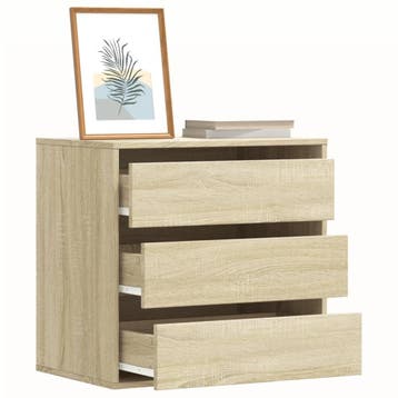 vidaXL Ladekast 60x41x58 cm bewerkt hout sonoma eikenkleurig, Kinderen en Baby's, Verzenden, Nieuw