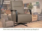 Leren draaifauteuil Award - Toledo Khaki (taupe/bruin) -, Nieuw, Ophalen of Verzenden, 50 tot 75 cm, Industrieel, Modern