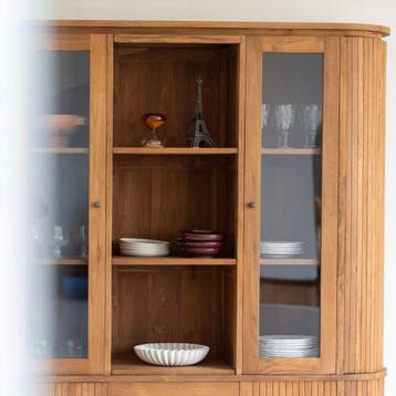 Buffetkast Oval, Huis en Inrichting, Ophalen of Verzenden, Nieuw, Teakhout