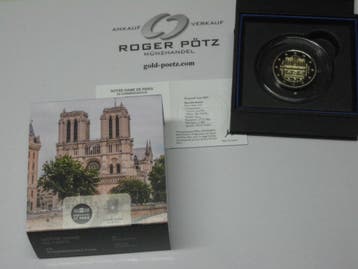 Frankreich 2 Euro 2025 Notre Dame Proof Pp koper-nikkel, Postzegels en Munten, Verzenden