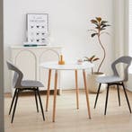 Set van 6 Scandinavische Eetkamerstoelen - Zwart/Grijs/Wit, Huis en Inrichting, Stoelen, Kunststof, Verzenden, Zwart, Nieuw