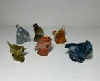 Kosta Boda - Beeldje - Set of 6 figurines Birds Kosta Boda, Antiek en Kunst, Antiek | Glas en Kristal