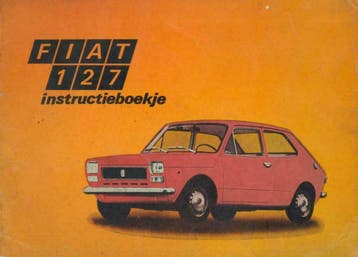 2de Druk Fiat 127 instructieboekje, Auto diversen, Handleidingen en Instructieboekjes, Verzenden