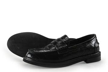 Stefano Lauran Loafers in maat 38 Zwart, Kleding | Dames, Verzenden, Zwart, Overige typen, Zo goed als nieuw
