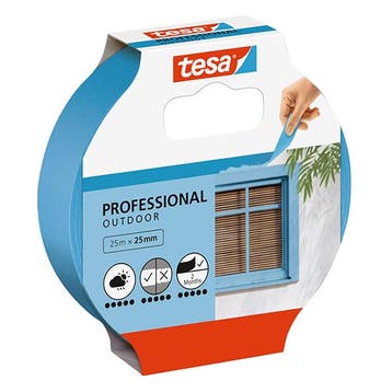 tesa Precision Outdoor Afplaktape - 2 x 25 m x 25 mm - Blauw, Verzenden, Nieuw