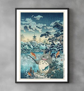 Sato Hageshi - Totoro’s Lake Fishing - My Neighbor Totoro -, Nieuw