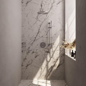 Brauer Brushed Carving Thermostatische Regendoucheset Inbouw, Ophalen of Verzenden, Nieuw