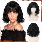 Haarstuk zwart bob 30cm | retourdeal 35% korting, Overige materialen, Zwart, Nieuw, Ophalen of Verzenden