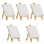 Set van 5 Mini Canvas Schilderdoeken voor Schilderen, Verzenden, Nieuw