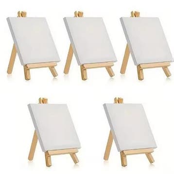 Set van 5 Mini Canvas Schilderdoeken voor Schilderen, Hobby en Vrije tijd, Verzenden, Nieuw