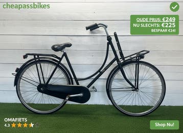 Goedkope Omafietsen Rijklaar Thuisbezorgd!, Verzenden, Gebruikt