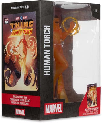 McFarlane Toys Marvel Human Torch Marvel 2-In-1 #10 PVC Stan, Antiek en Kunst, Ophalen of Verzenden