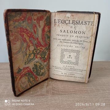 Isaac-Louis Le Maistre de Sacy - LEcclésiaste de Salomon,