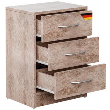 Nachtkastje Eloise Eik 54x39x28cm (Slaapkamer, Interieur), Huis en Inrichting, Slaapkamer | Bedden, Verzenden, Nieuw