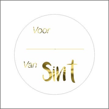 Cadeaustickers Etiketten Sinterklaas Goud, Ophalen of Verzenden, Nieuw, Overige typen