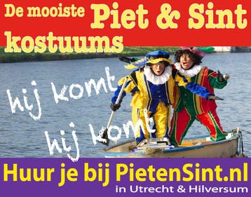 Te Huur in Utrecht & Hilversum Piet Sinterklaas kostuums, Ophalen, Nieuw