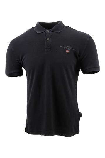 Napapijri Polo in maat S Zwart, Kleding | Heren, Truien en Vesten, Verzenden, Zo goed als nieuw, Zwart, Napapijri
