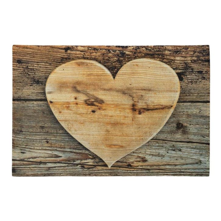 deurmat hout hart 75x50cm, Tuin en Terras, Deurmatten, Verzenden