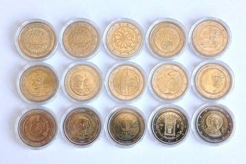 Europa. 2 Euro 2015/2026 (15 coins) (Zonder minimumprijs)