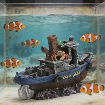 Uniek Scheepswrak Aquarium Decoratie - Verzonken Piratenschi, Verzenden, Nieuw