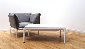 MDF Italia - Fauteuil (2) - Yale - Aluminium, Hout, Textiel