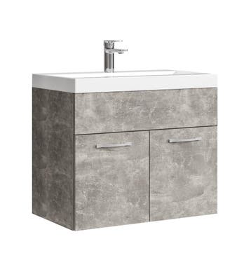 Badkamermeubel Montreal Set 01 60 x 35 cm Grijs Badmeubel, Huis en Inrichting, Badkamer | Badkamermeubels, Verzenden, Nieuw, Wastafelkast