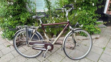 Koga-miyata Grantour Nexus 7 Handrem Naafdynamo Rood Dames, Fietsen en Brommers, Ophalen, Gebruikt, Overige merken