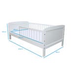 Ledikant Wit 160x80 | Uitvalbeveiliging | Laatste Stuks!, Kinderen en Baby's, 85 tot 100 cm, Nieuw, Ophalen of Verzenden, Lattenbodem