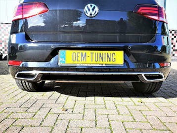 GOLF 7.5 Highline look Diffuser | 17- 20 | Hoogglans Zwart, Volkswagen, Nieuw, Ophalen of Verzenden, Achter