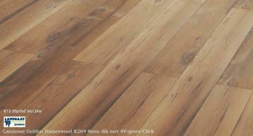 Laminaat Vintage Sloophout 8 X Decoren €13,95p/m2 incl. btw, Vintage Laminaat vloeren, 75 m² of meer, Nieuw, Crème