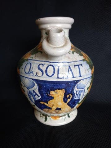 Deruta - Vaas - Majolica - farmaceutisch flesje