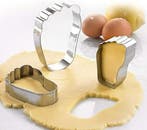 Koekjesvorm set met 3 maten baby voetjes, Verzenden, Nieuw, Taarten of Cupcakes, Bakvorm