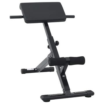 vidaXL Hyperextension Bank Zwart 100,5 x 70 x 78 cm, Sport en Fitness, Fitnessmaterialen, Verzenden, Nieuw