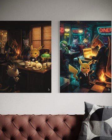 ANDSAL - Lot of 2 Pokémon Godfather & Pokémon Pulp Fiction, Nieuw