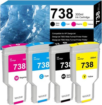 738XL Cartridges HP T850 T950 | 1200ml | Tweedekansje, Ophalen of Verzenden, Nieuw, Cartridge, Viking Choice