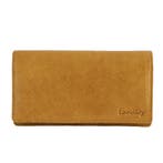 Landley Dames Harmonica Portemonnee Leer RFID Oker Geel, Sieraden, Tassen en Uiterlijk, Portemonnees, Verzenden, Nieuw, Overige merken