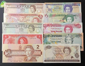 Wereld. - 10 Banknotes - 19642014 (Zonder minimumprijs)